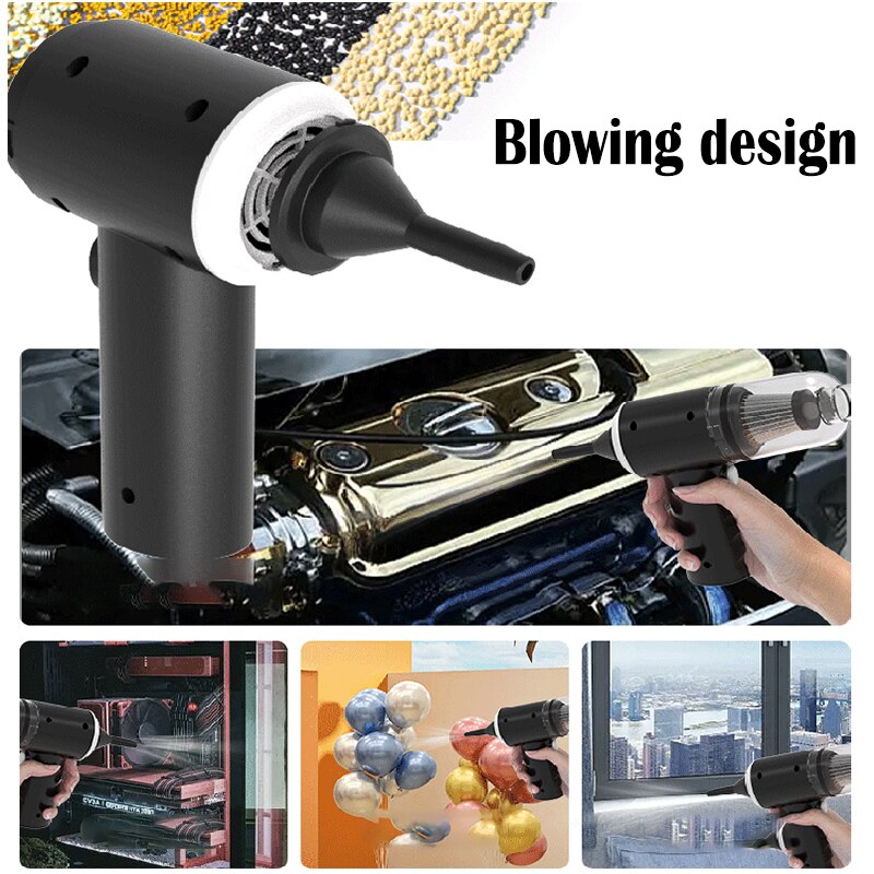 Smart Vacuum & Blower – Portable Handheld Car Vacuum Cleaner (Multi-Surface, Powerful Suction for Car & Home Use) (مكنسة كهربائية يدوية ذكية للسيارة والمنزل)