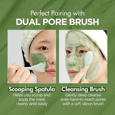 P.CALM Holy Basil Bubble Deep Mask (original)| قناع الفقاعات العميق بالريحان المقدس من بي.كالم – لتنظيف المسام والرؤوس السوداء، بطين كوري وغسيل فقاعي (90 جم / 3.17 أونصة)