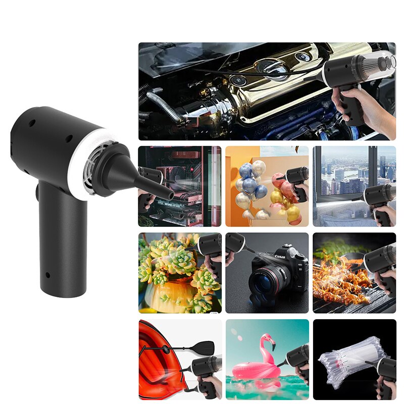 Smart Vacuum & Blower – Portable Handheld Car Vacuum Cleaner (Multi-Surface, Powerful Suction for Car & Home Use) (مكنسة كهربائية يدوية ذكية للسيارة والمنزل)