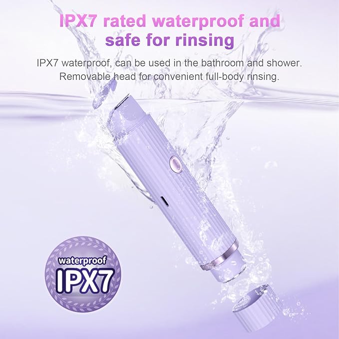 Double Head Electric ShaveraDouble Head Shaver & Trimmer - Ipx7 Waterproof Wet & Dry Use (for bikini, underarms, legs, arms, body & face) (مِقَص حلاقة كهربائي ذوا رأسين)